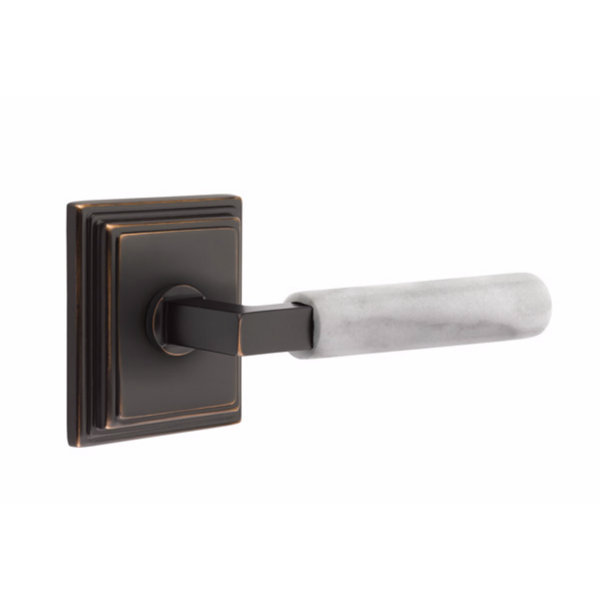 MOEN Bras de douche Waterhill de 14 pouces en bronze frotté à l'huile